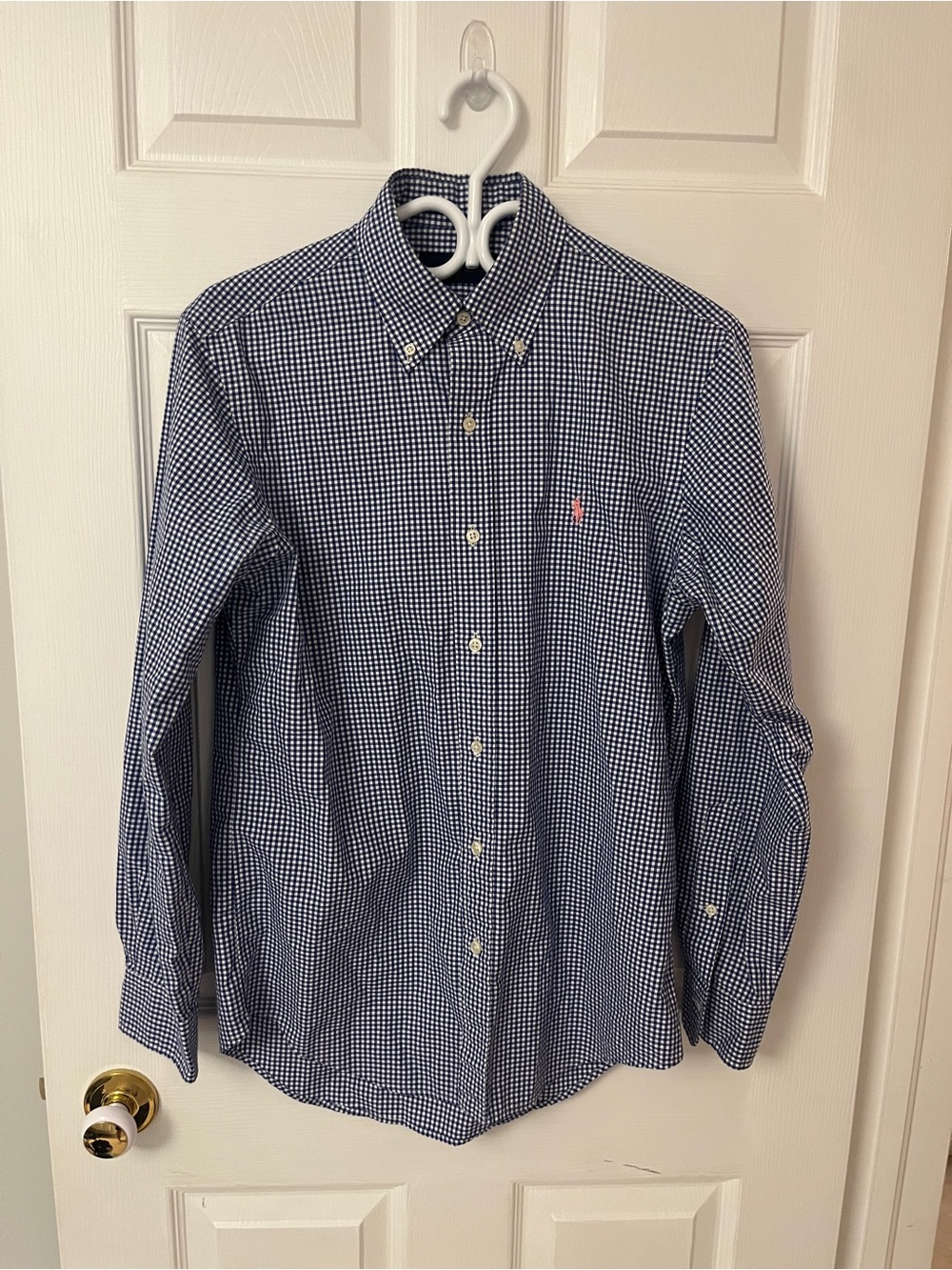 Ralph Lauren Blue & White Button-Down Shirt